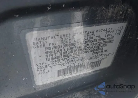 2013 Nissan Sentra Sv z USA, uszkodzony, nr VIN 3N1AB7APXDL705970